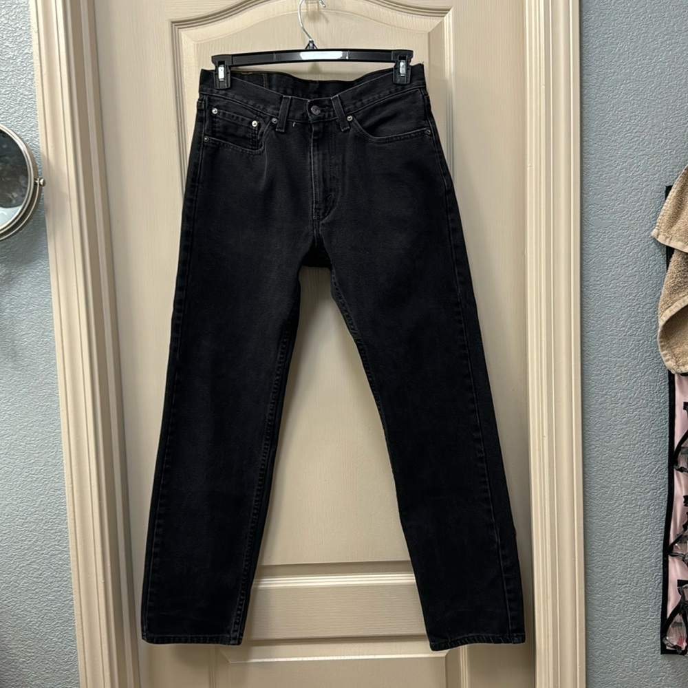 Men’s Levi’s 505 black jeans 31x32
